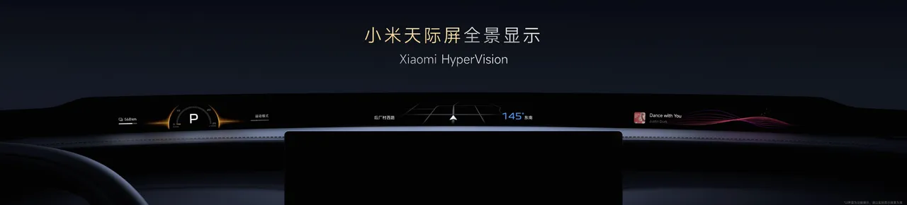 xiaomi YU7 pantalla de 1 metro