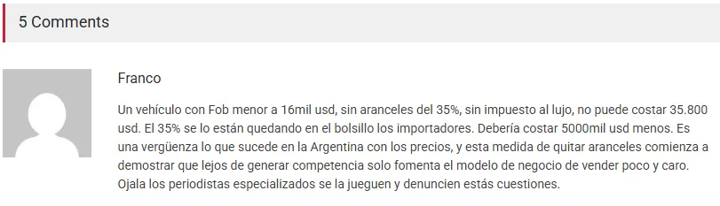 Comentario 1