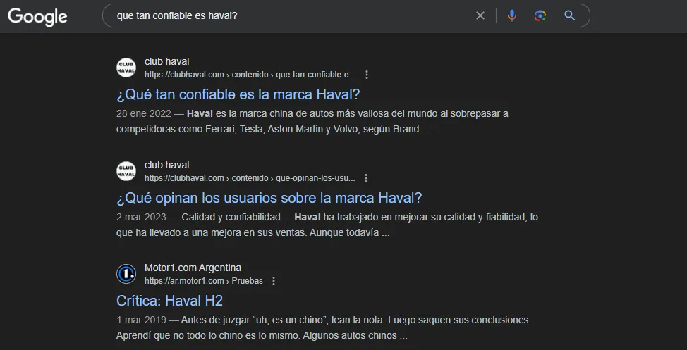 que tan confiable es haval