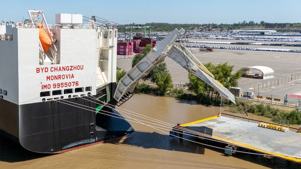 buque BYD Changzhou Rampa