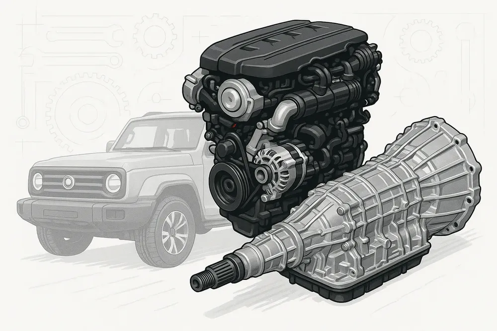 Tank 300 caja y motor