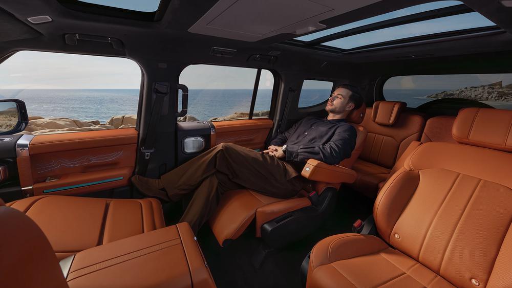 Interior de la Jetour G700 con butacas de cuero