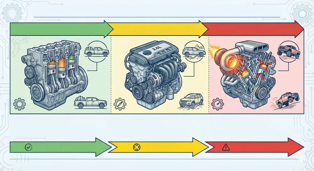 Densidad de potencia y compresión