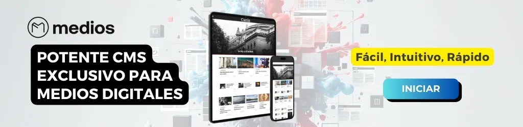 Medios CMS facil rapido intuitivo horizontal